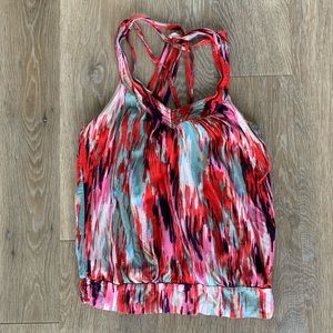 Colorful Forever21 cris cross tank size small GUC